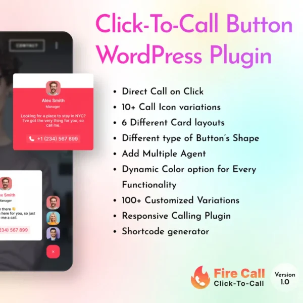 Fire Call – Click-to-Call Button Plugin for WordPress