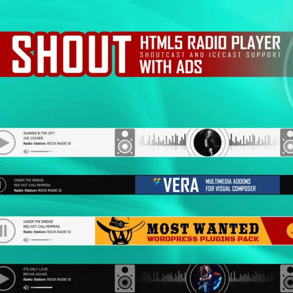 SHOUT – HTML5 Radio Player with Ad Support for WordPress