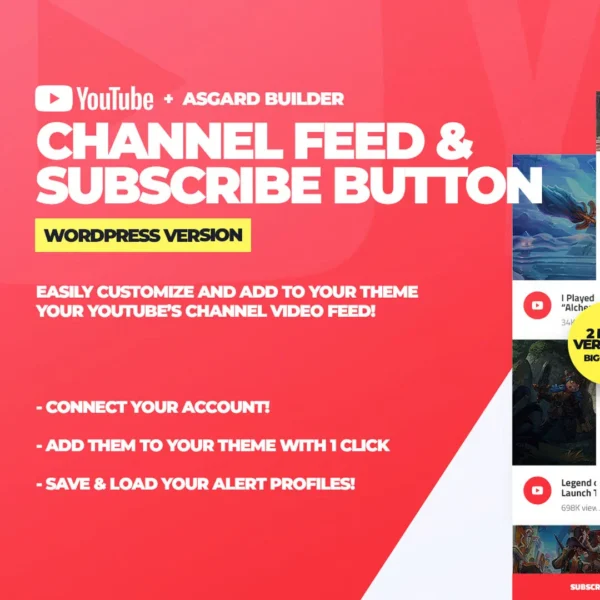 YouTube Channel Feed & Subscribe Box Plugin for WordPress